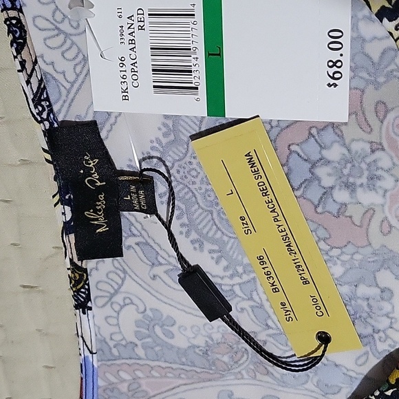 Nwt Melissa Paige Copacabanna Red Midi Dress Size Large - Picture 7 of 12